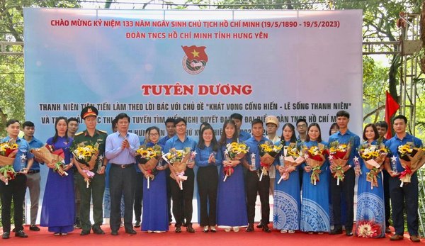 Hưng Yên: Tuyên dương 23 Thanh niên tiên tiến làm theo lời Bác