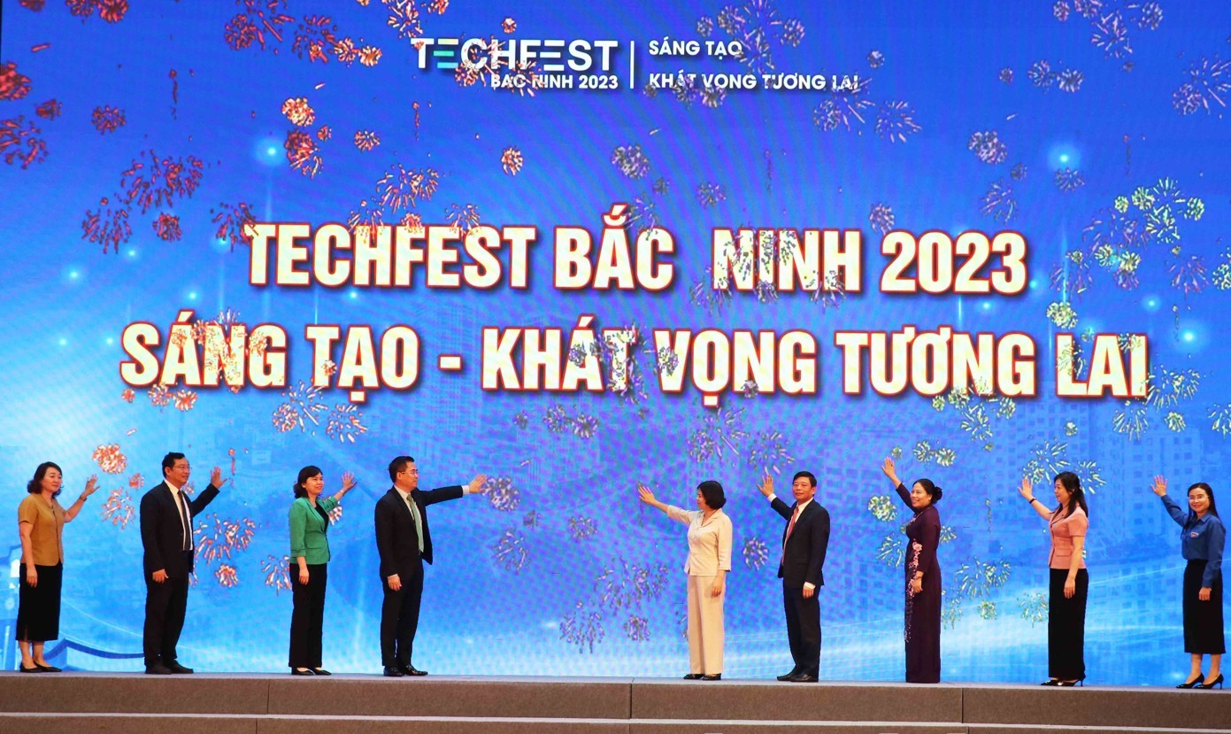 Ngày hội Khởi nghiệp đổi mới sáng tạo tỉnh Bắc Ninh năm 2023 "Techfest Bắc Ninh - Sáng tạo, khát vọng tương lai"