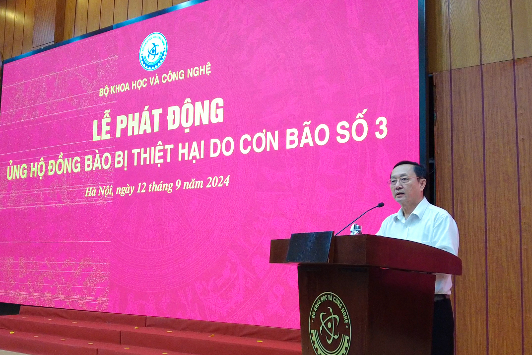 Bộ Khoa học và Công nghệ phát động ủng hộ đồng bào bị thiệt hại do lũ, lụt gây ra