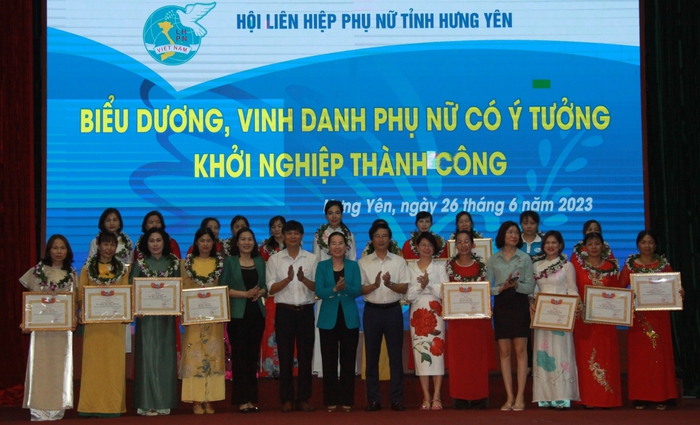 Hưng Yên: 20 phụ nữ có ý tưởng khởi nghiệp tiêu biểu được vinh danh