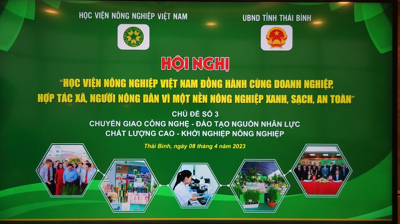 Học viện Nông nghiệp Việt Nam đồng hành cùng doanh nghiệp, hợp tác xã, người dân vì nền nông nghiệp xanh, sạch, an toàn